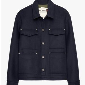 Zara SRPLS Navy Blue Shirt Jacket